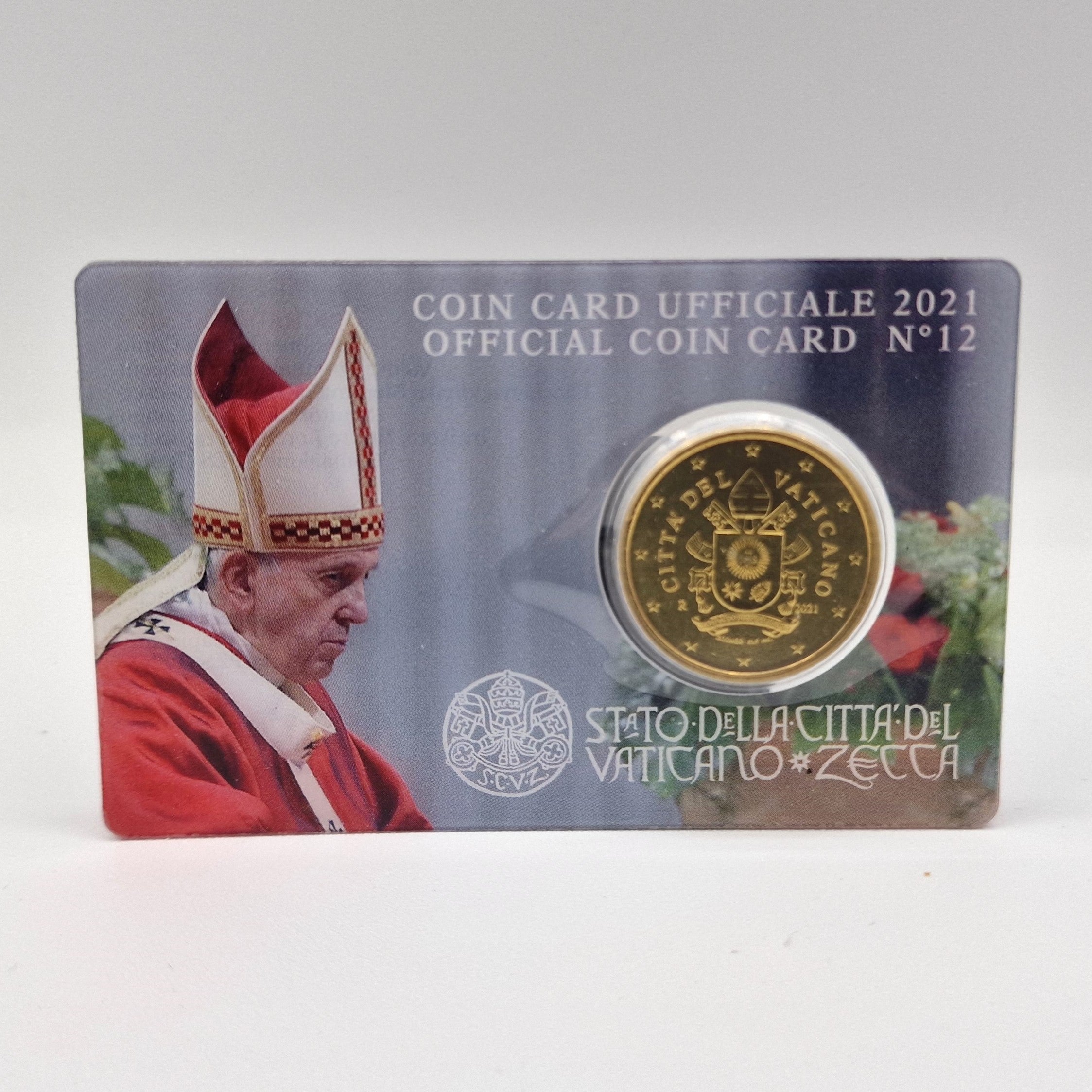2021 50 Cent - Vatican Coincard N12 without stamp